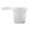 Camco Clamp-On Rail Mounted Cup Holder - Small for Up to 1-1/4in Rail - White 53086 - alternate 1